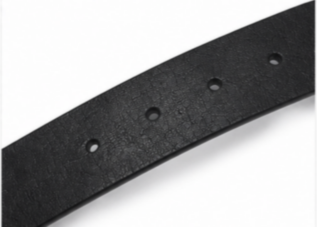 Premium Black Textured Leather Belt for Men – Classic Pin Buckle | Formal & Casual Wear