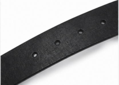 Premium Black Textured Leather Belt for Men – Classic Pin Buckle | Formal & Casual Wear