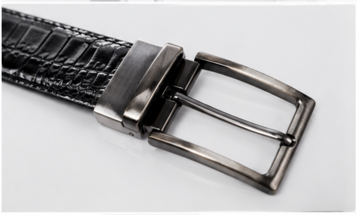 Premium Crocodile-Embossed Reversible Leather Belt for Men | Black & Brown | Luxury Metal Buckle