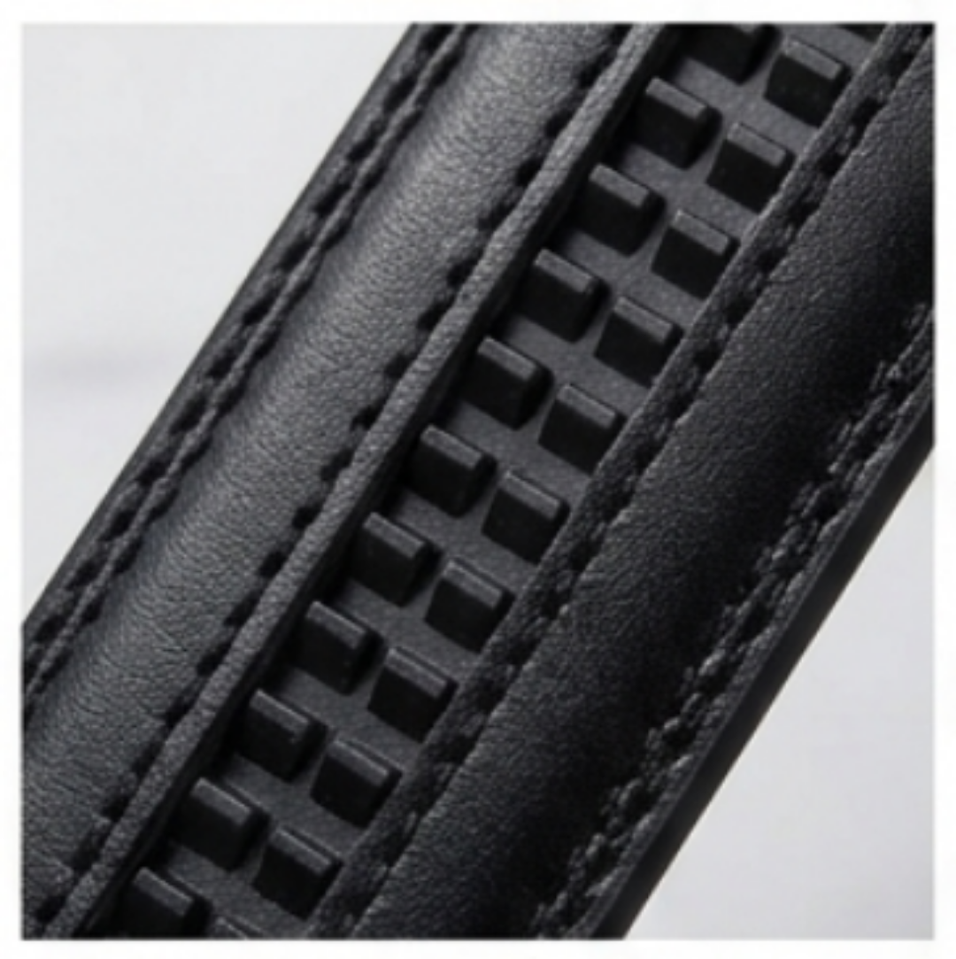Premium Auto lock| Automatic Ratchet Belt for Men – Adjustable Auto Lock Dress Belt (Black)
