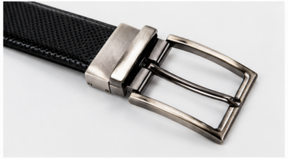 Executive Reversible Needle Textured  Belt – Black & Brown | Premium Formal Dress