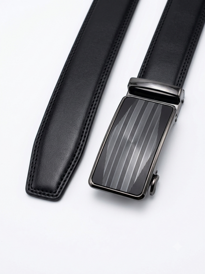 Premium Auto lock| Automatic Ratchet Belt for Men – Adjustable Auto Lock Dress Belt (Black)