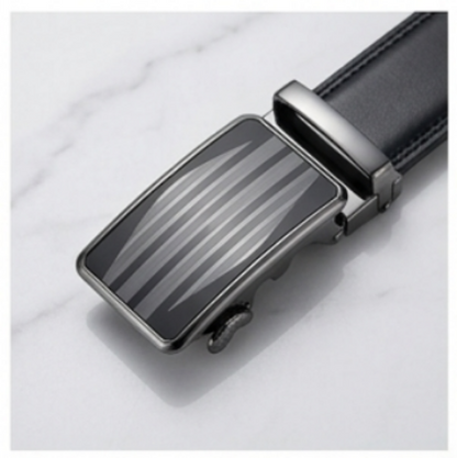 Premium Auto lock| Automatic Ratchet Belt for Men – Adjustable Auto Lock Dress Belt (Black)