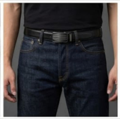 Premium Auto lock| Automatic Ratchet Belt for Men – Adjustable Auto Lock Dress Belt (Black)
